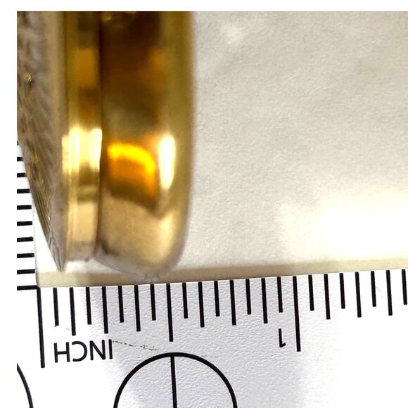 Cara Nome Antique 1930's-40's Art Deco Rouge Compact Mirror, Rouge, Applicator - Picture 8 of 9